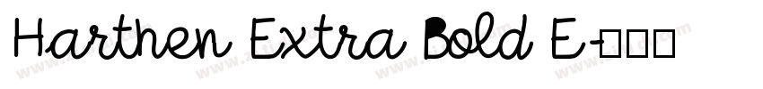 Harthen Extra Bold E字体转换